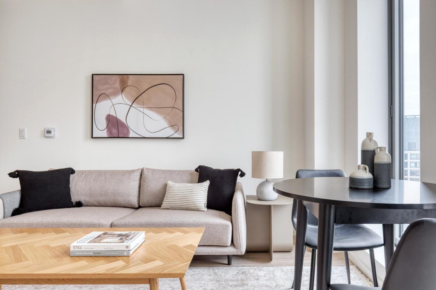 Clinton Hill 1br W Wd Gym Pool Nr Bam Nyc-972 Apartamento *